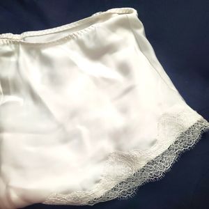 VS White Lace Shorts